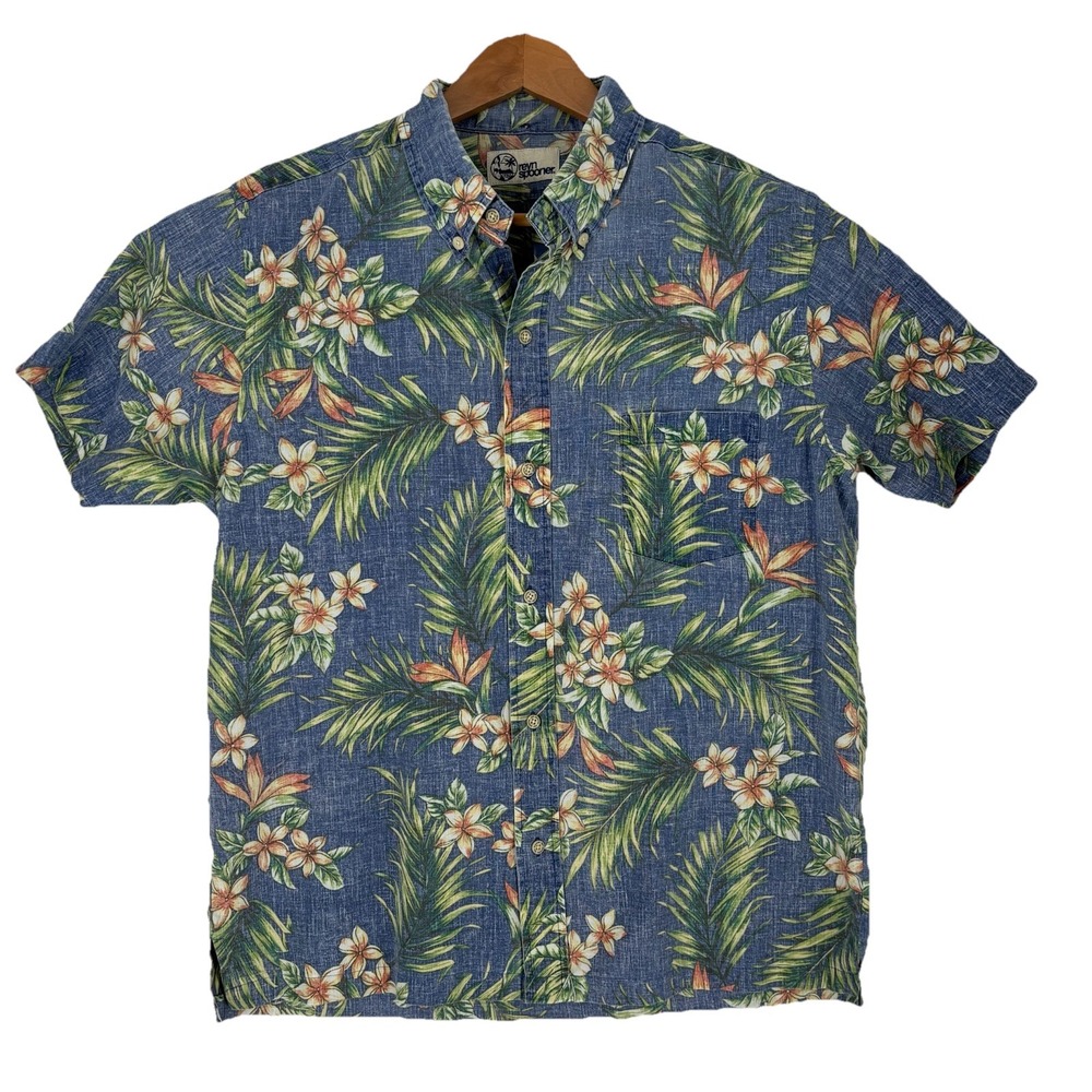 Vintage Reyn Spooner Shirt Mens Size XL Hawaiian Reverse Print Floral